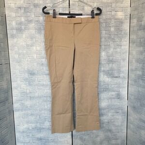 Theory Pants Womens‎ 2 Tan Khaki Straight Leg Cropped Career Workwear